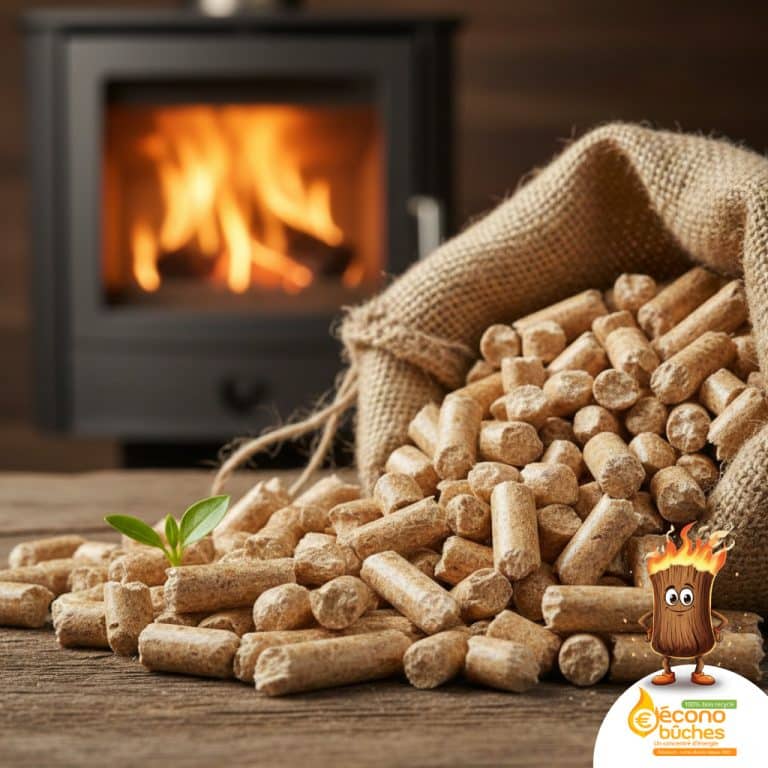 un granulé de bois (pellet) Granulés de bois pellets pour chauffage domestique écologique et performant