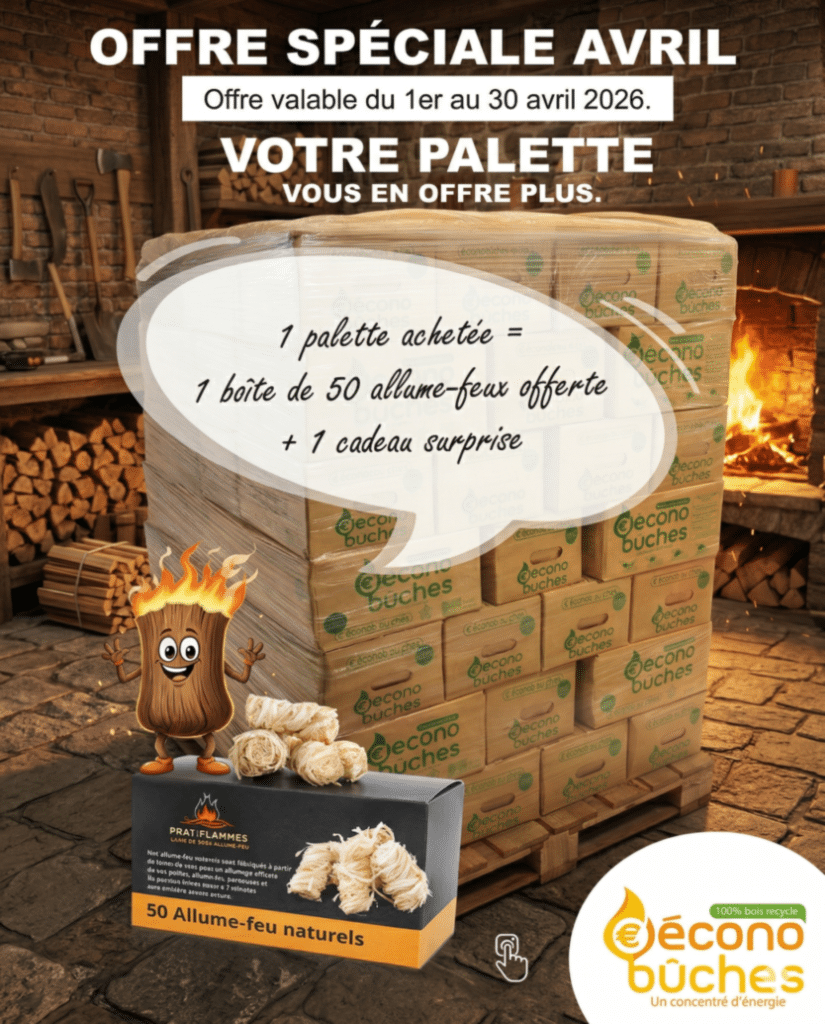 Promo sur les buches compressées